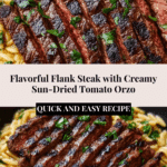 Flank Steak with Creamy Orzo Recipe