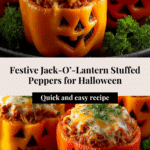 Jack-O’-Lantern Stuffed Peppers Recipe