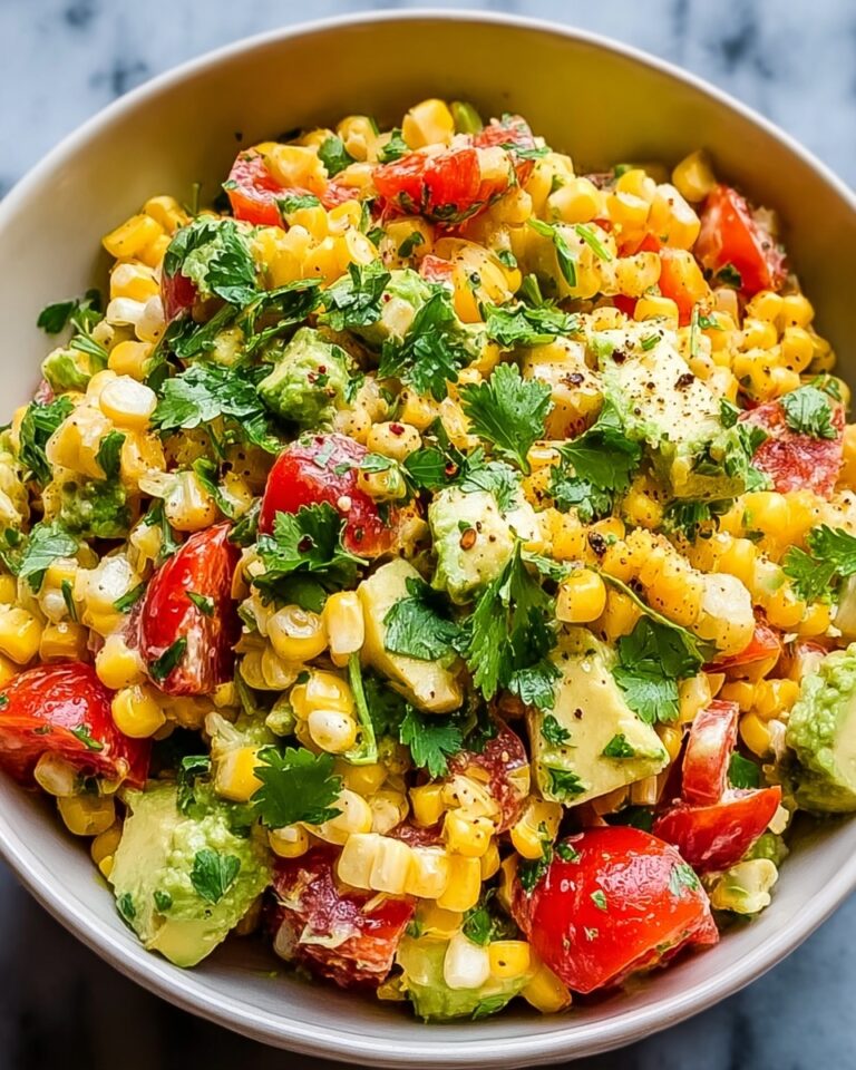 Grilled Corn and Avocado Vegetarian Salad Recipe