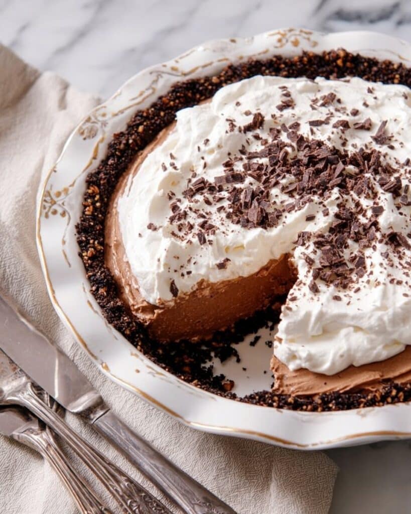 Deep Dish French Silk Pie with Hazelnut Oreo Cookie Crust Recipe
