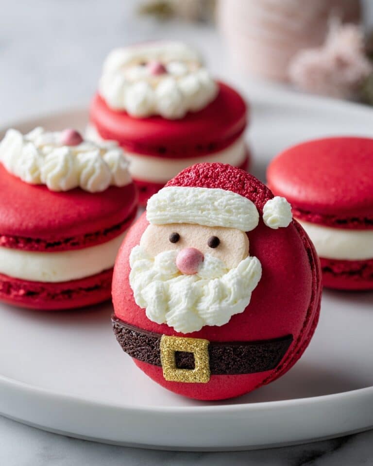 Santa Belt Christmas Macarons Recipe