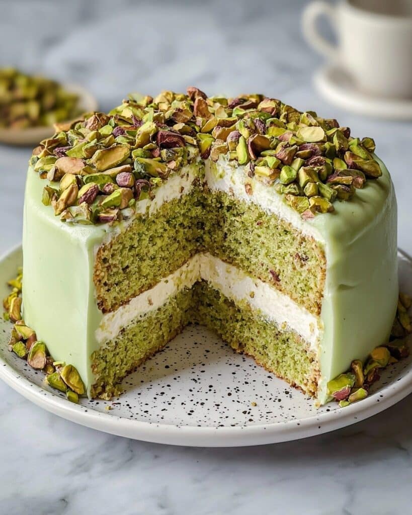 White Chocolate Pistachio Cake Recipe