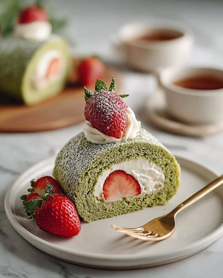 Delicate & Fragrant Hojicha Swiss Roll Recipe