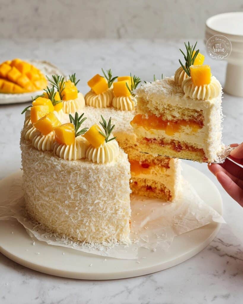 Vegan Mango Coconut Cake Recipe
