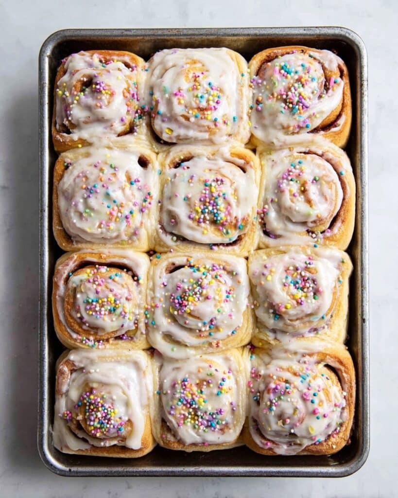 Funfetti Cinnamon Rolls Recipe