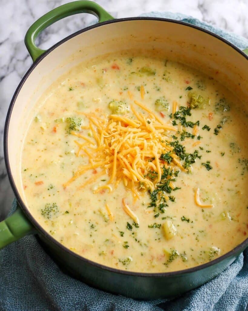 Creamy Broccoli Cheese Soup Recipe