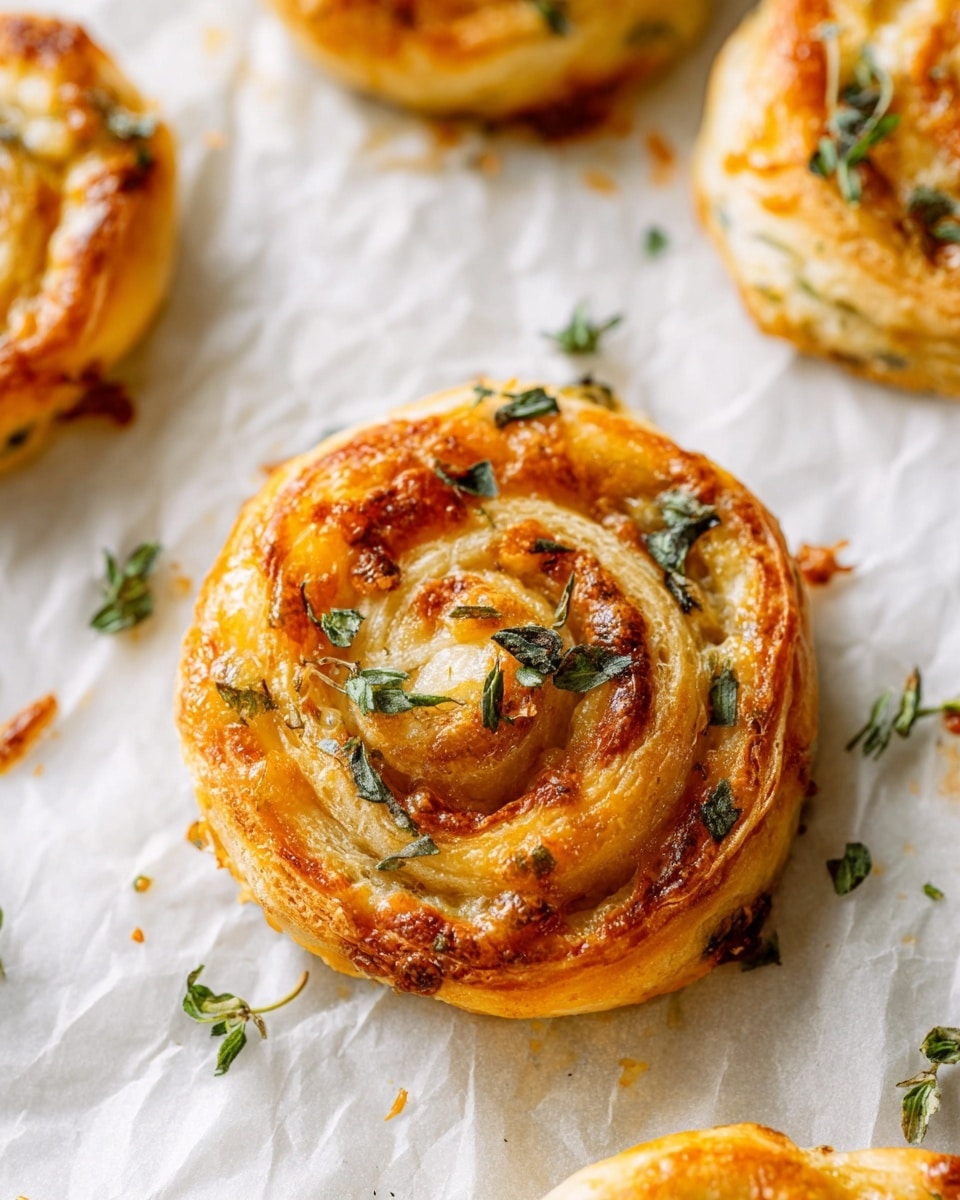 Prosciutto, Sage & Gruyere Puff Pastry Pinwheels Recipe