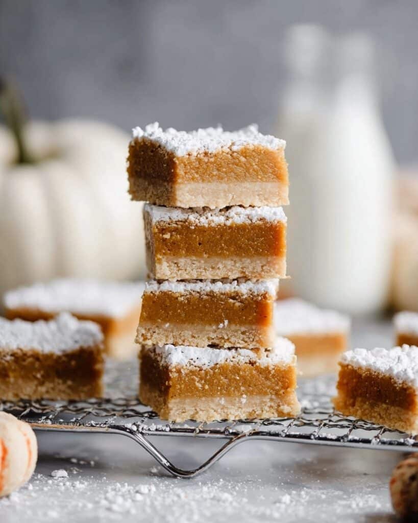 Paleo Pumpkin Pie Bars with Almond Flour Sugar Cookie Crust Recipe