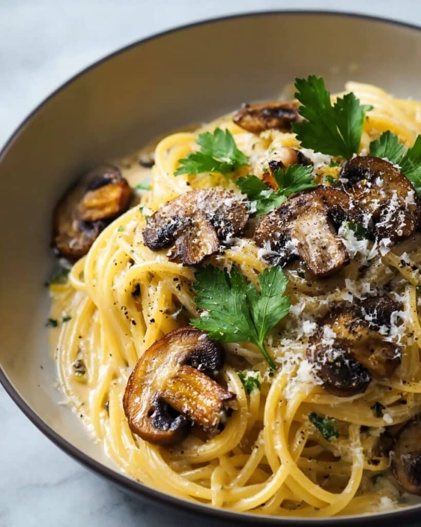 Caramelized Leek and Mushroom Pasta with Gruyère Recipe