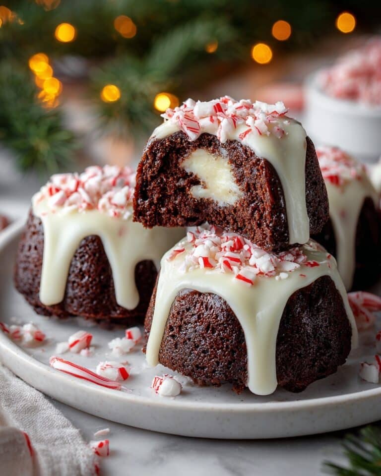 Candy Cane Brownie Bombs Recipe