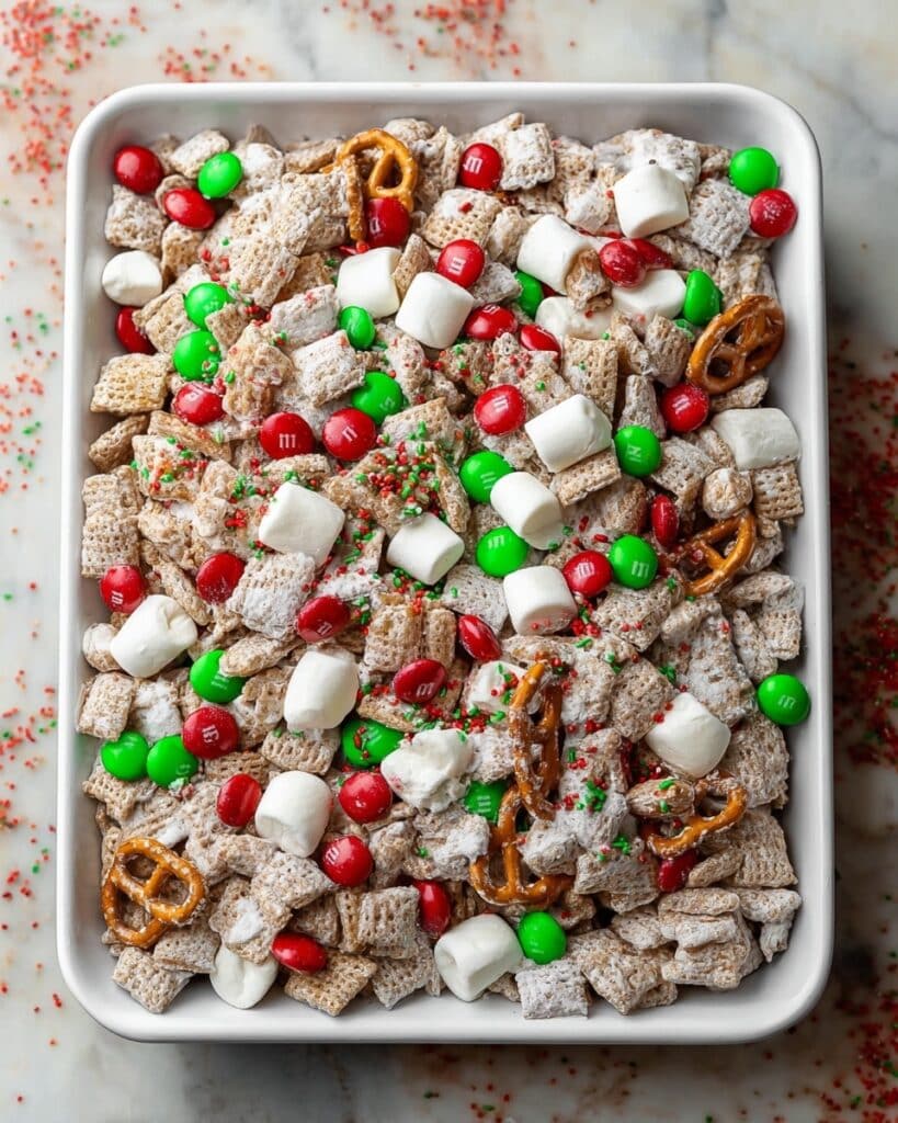 Christmas Chex Mix Recipe with M&Ms Recipe