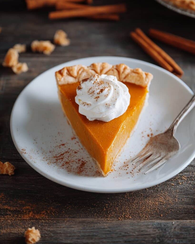 Delicious Homemade Pumpkin Pie with Flaky Crust and Spiced Filling Recipe