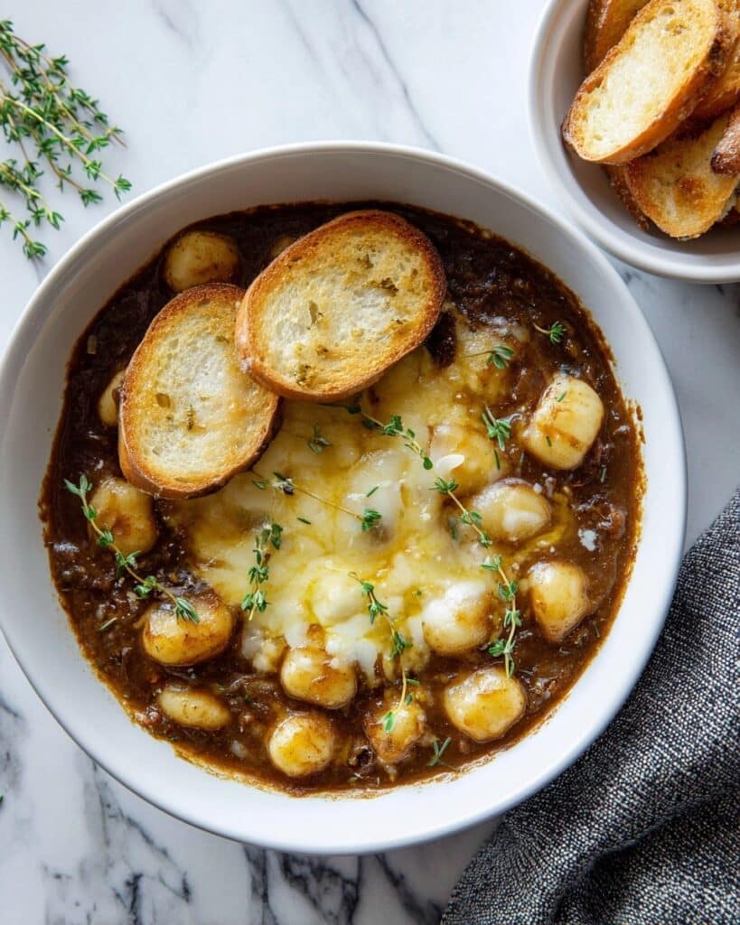 Baked French Onion Gnocchi Recipe