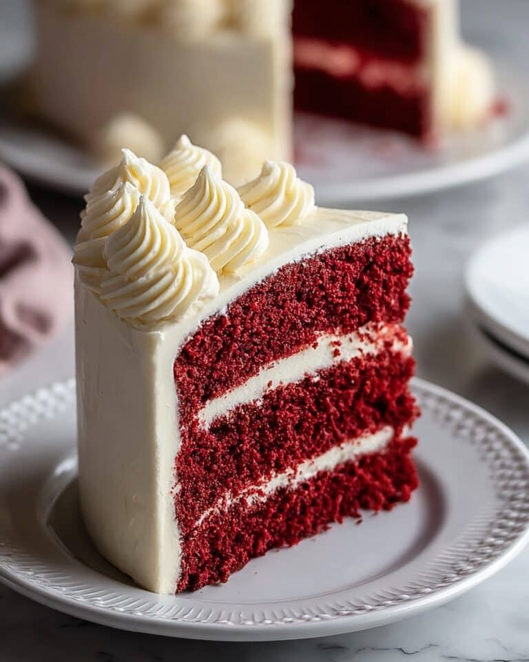Unbelievably Moist & Classic Red Velvet Cake with Cream Cheese Frosting Recipe