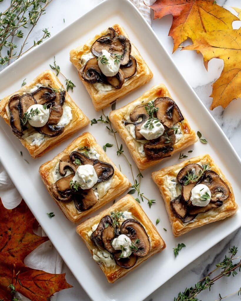 Mushroom and Goat Cheese Tartlets Recipe