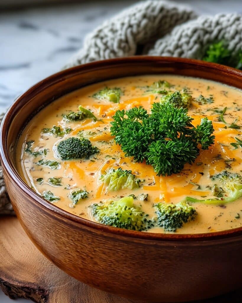 Creamy Crockpot Broccoli Cheddar Soup Recipe