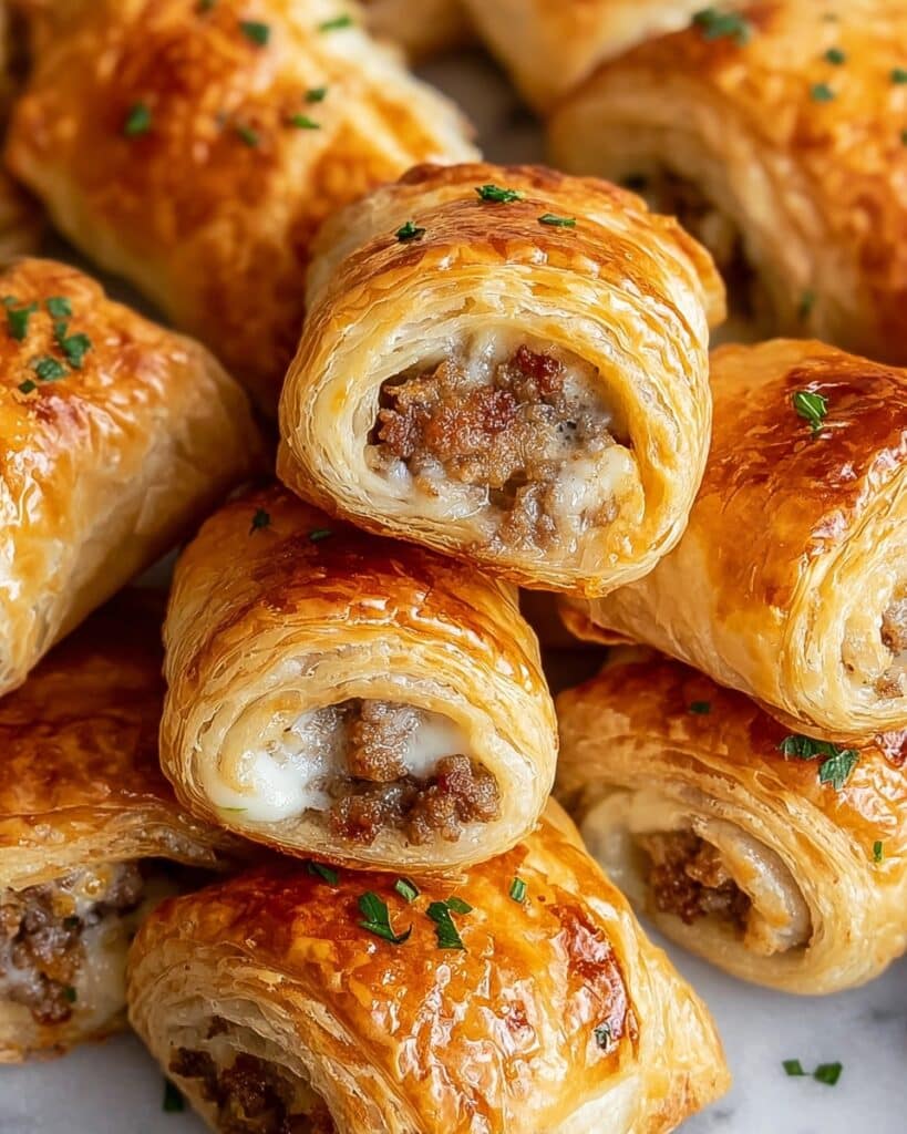 Rotel Sausage & Cream Cheese Crescent Bites Recipe