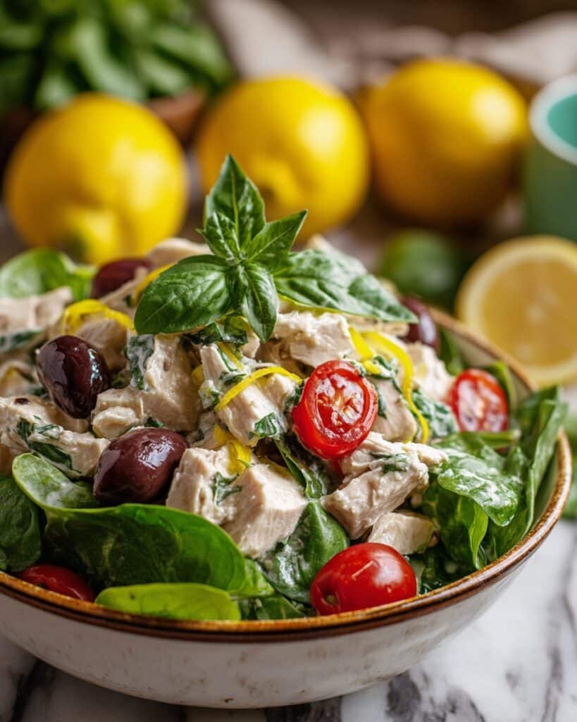 Easy Lemon Basil Chicken Salad Recipe