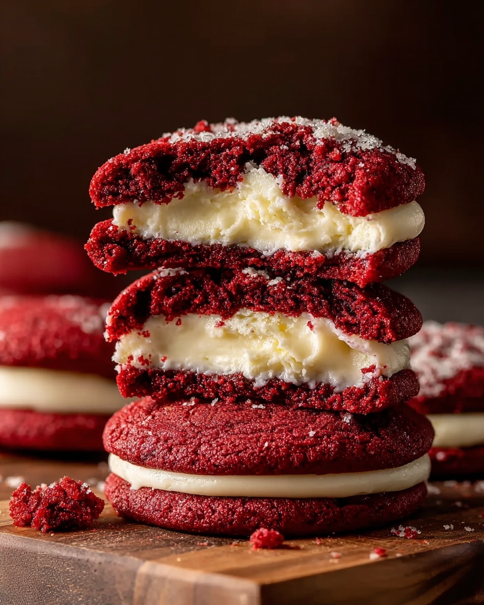 Red Velvet Cheesecake Stuffed Cookies Recipe