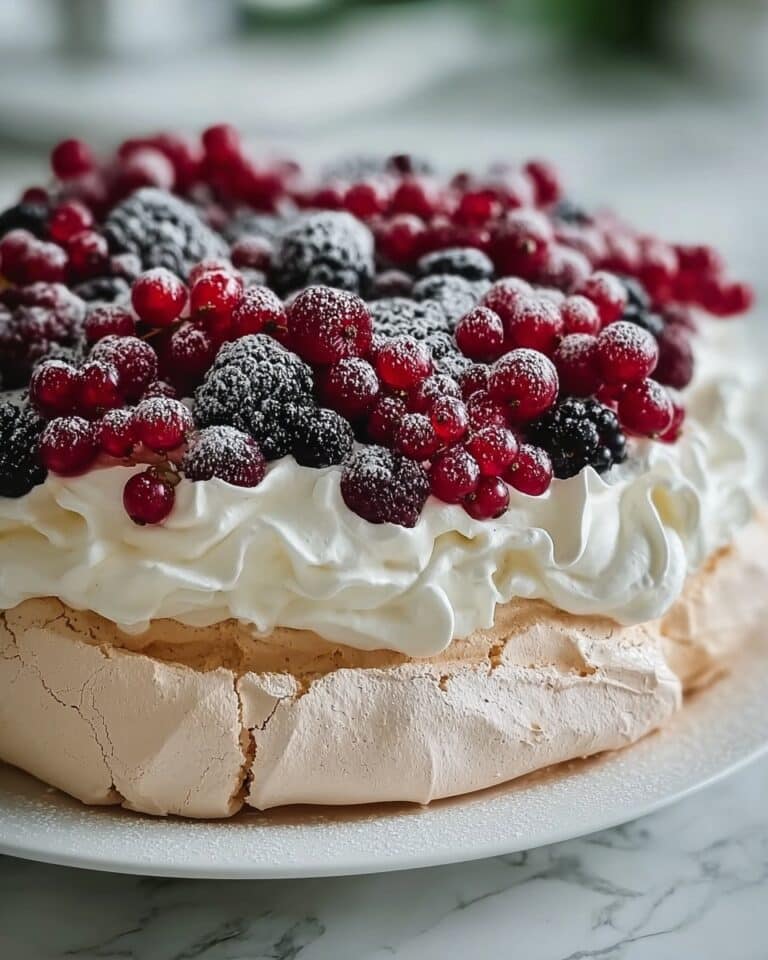 Festive Christmas Pavlova with Berries Recipe
