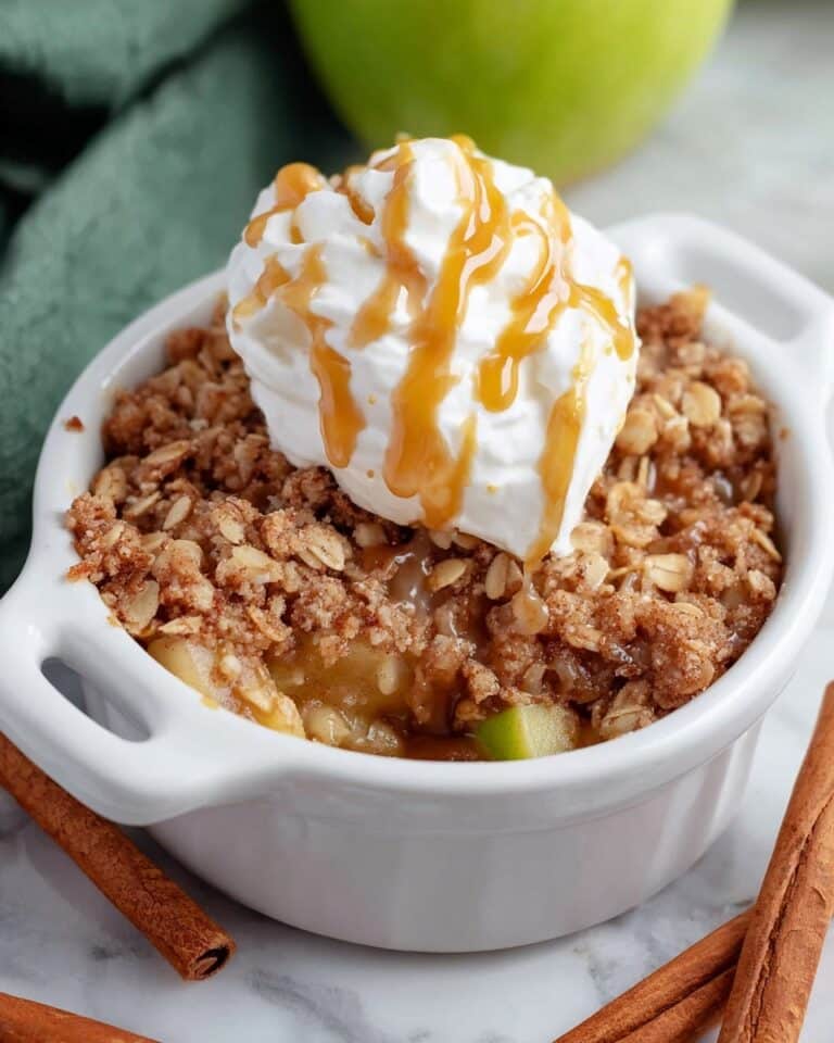 Single Serve Apple Crumble Recipe