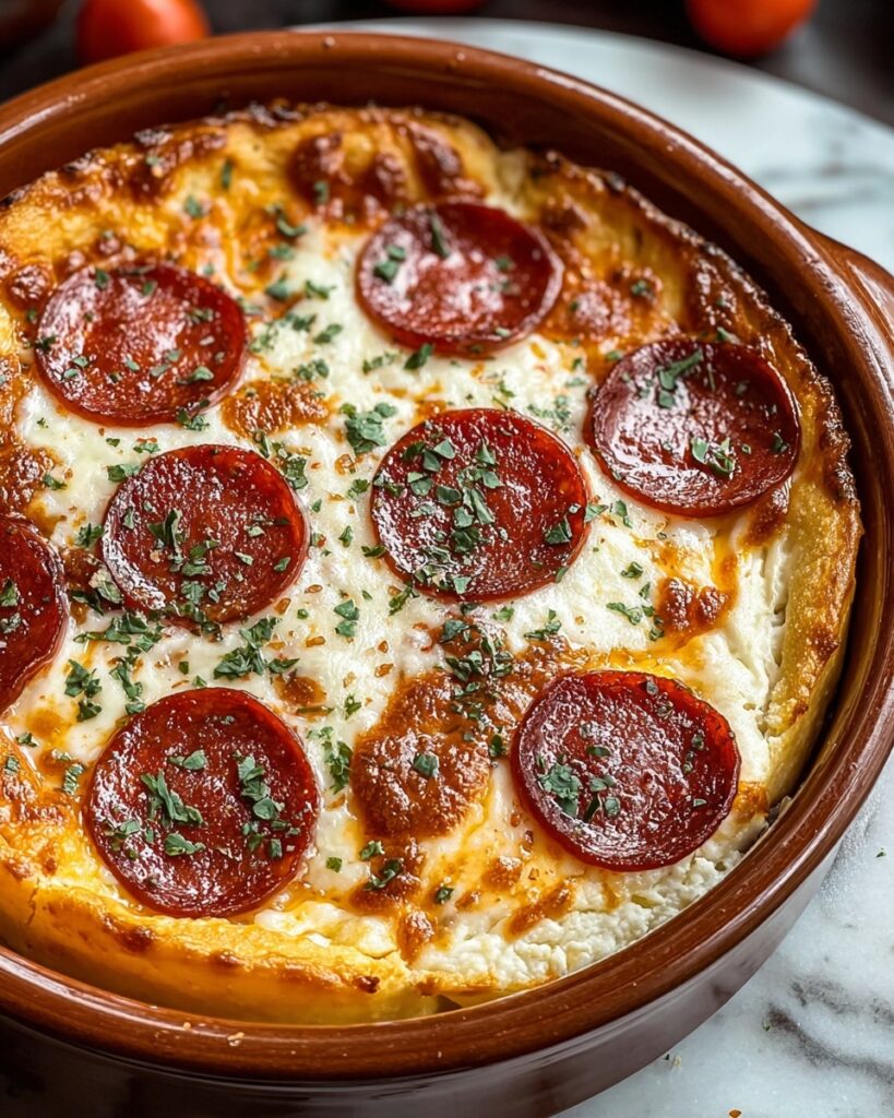 Cheesy Pepperoni Pizza Dip Recipe