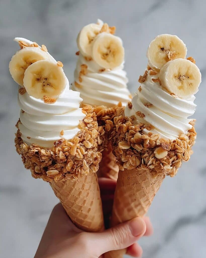 Banana Pudding Cheesecake Cones Recipe