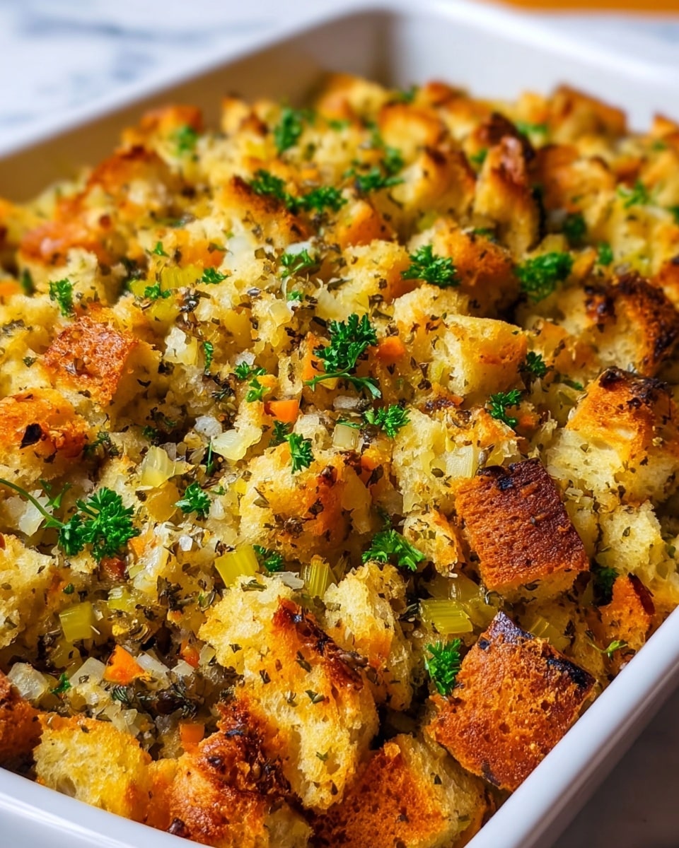 Classic Bread Stuffing with Sage and Thyme Recipe