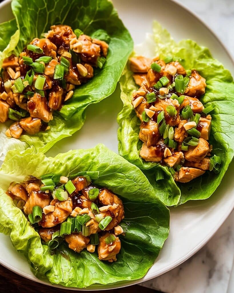 Asian Chicken Lettuce Wraps Recipe