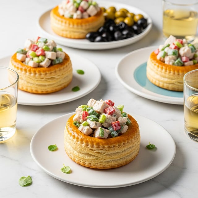 Vol-au-Vent with Chicken, Bacon, and Leeks Recipe