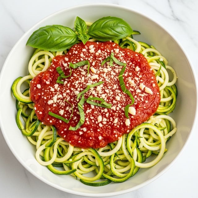 Zucchini Noodles with Tomato Sauce Recipe