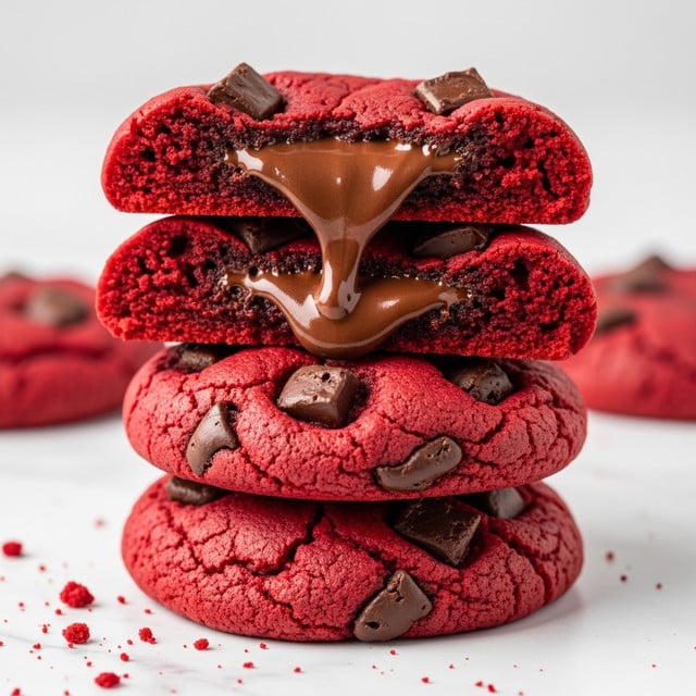Chocolate Chip Red Velvet Cake Mix Cookies Recipe