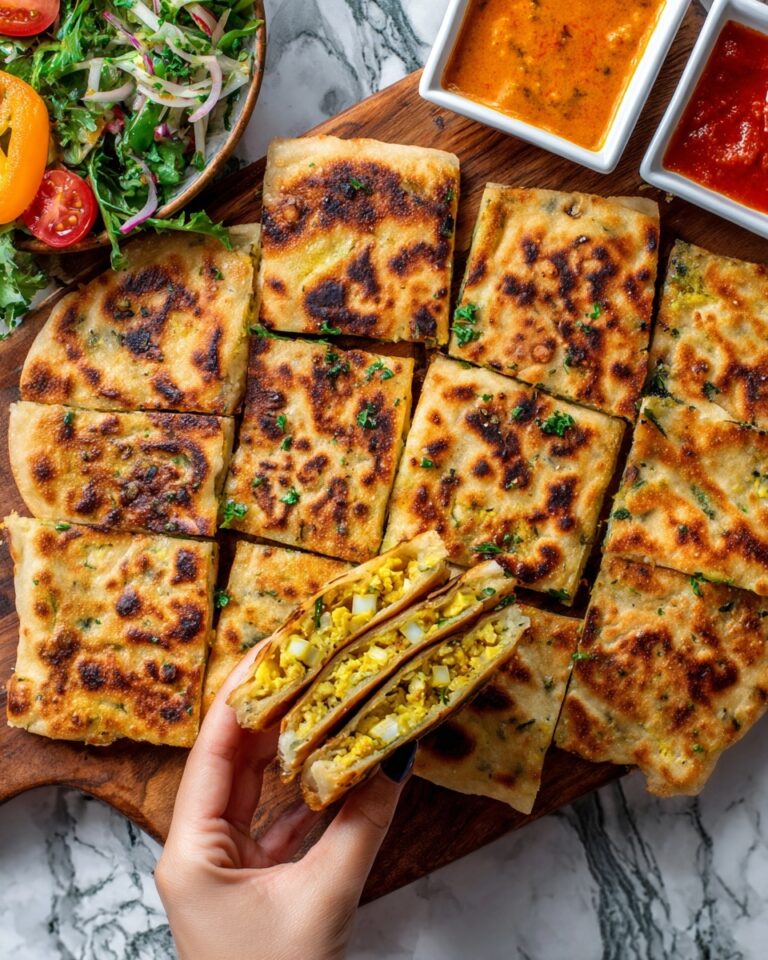 Msmen Filled with Chicken: Crispy Moroccan Flatbread Stuffed with Juicy Chicken and Melty Cheese Recipe