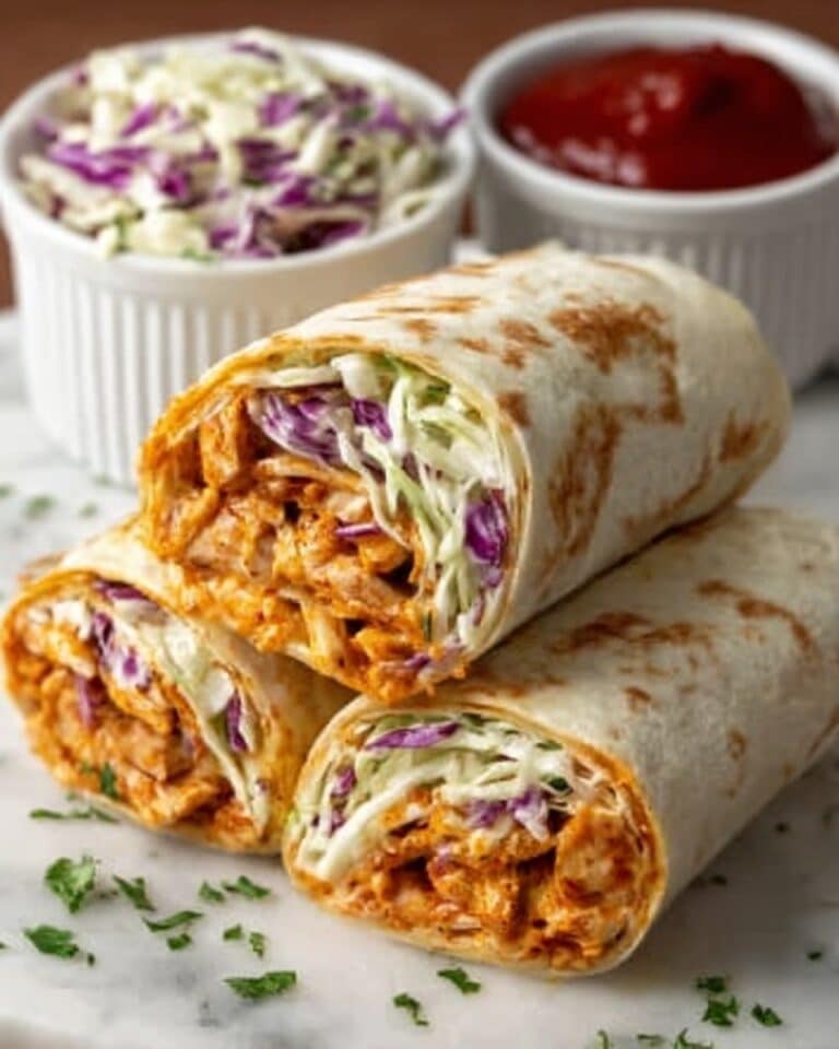 BBQ Chicken Coleslaw Wraps Recipe