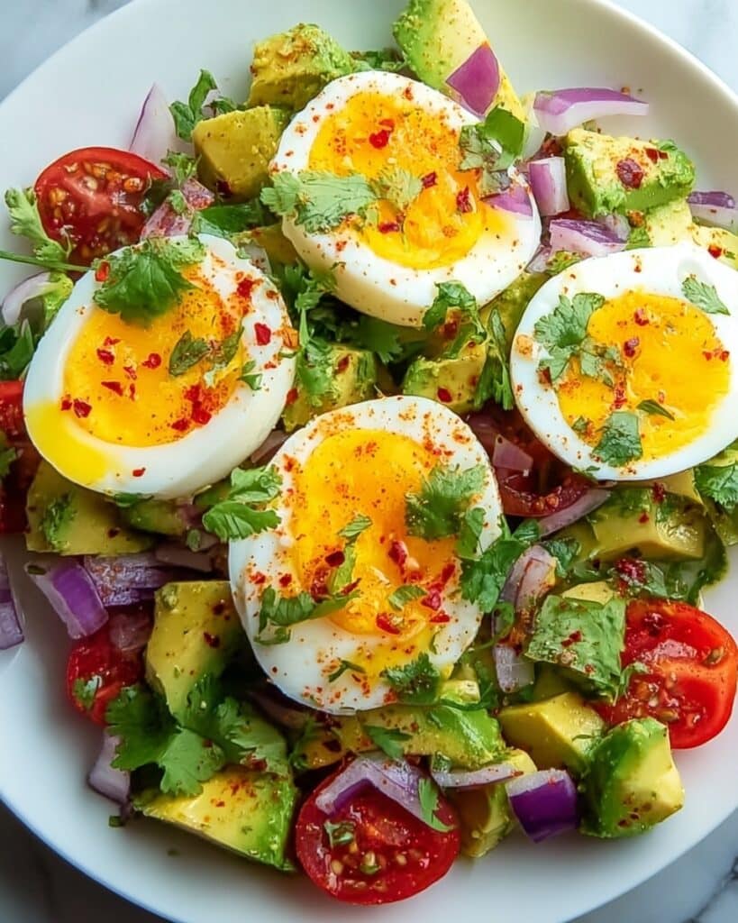 Workout Egg Avocado Salad Recipe