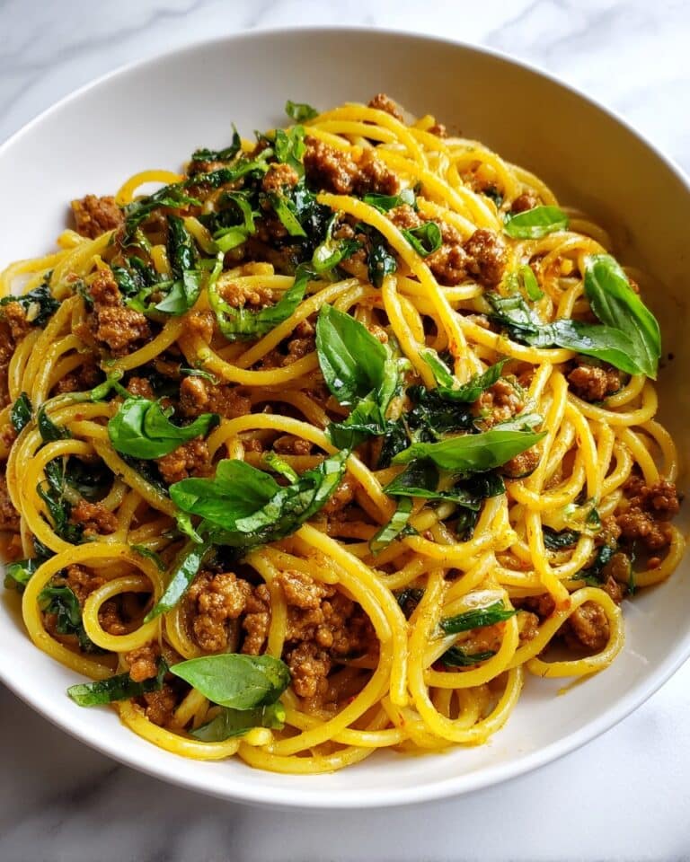 Asian-Style Ground Beef Spaghetti Recipe