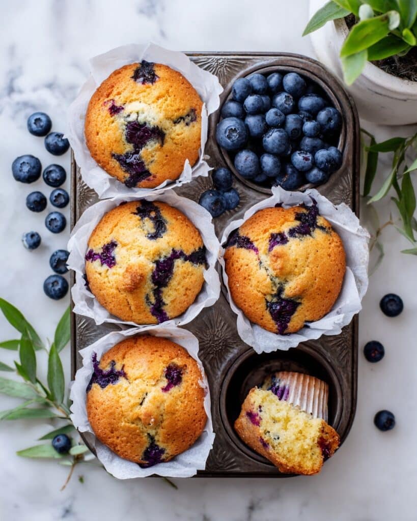 Sourdough Blueberry Muffins Recipe