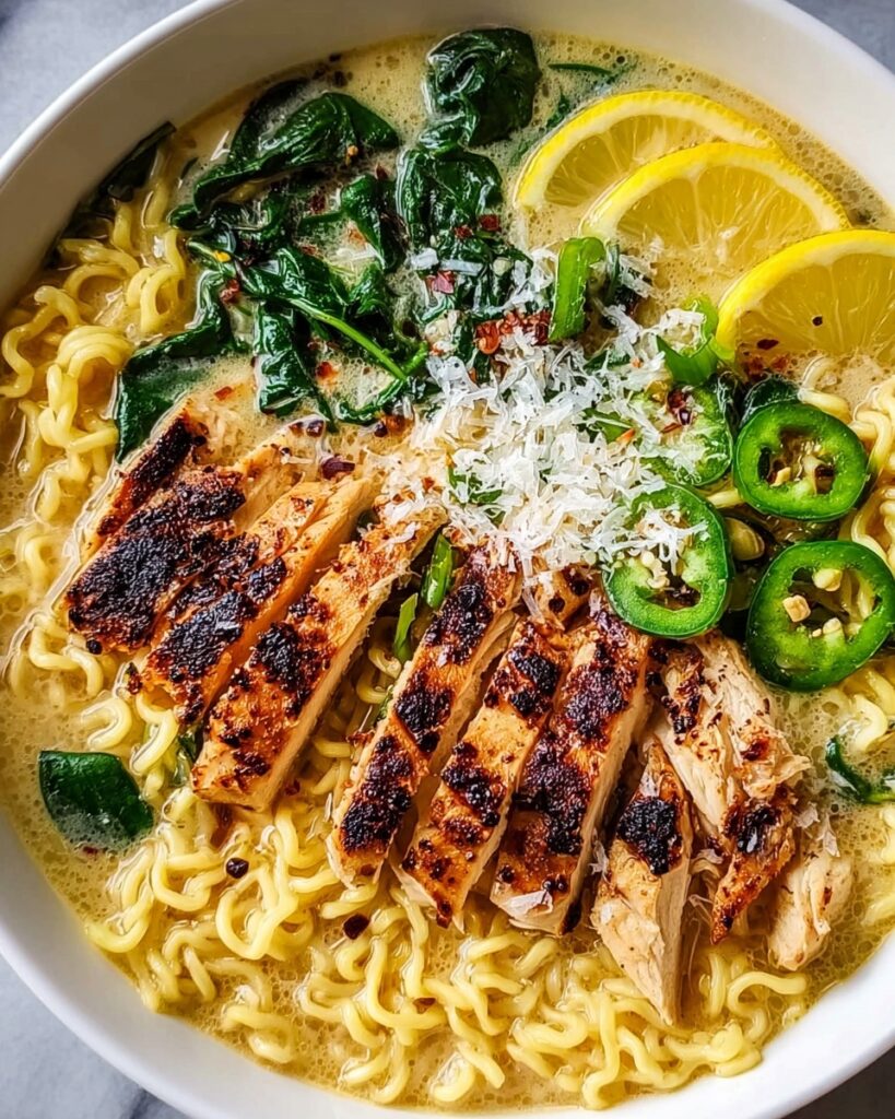 Creamy Garlic Chicken Ramen Recipe
