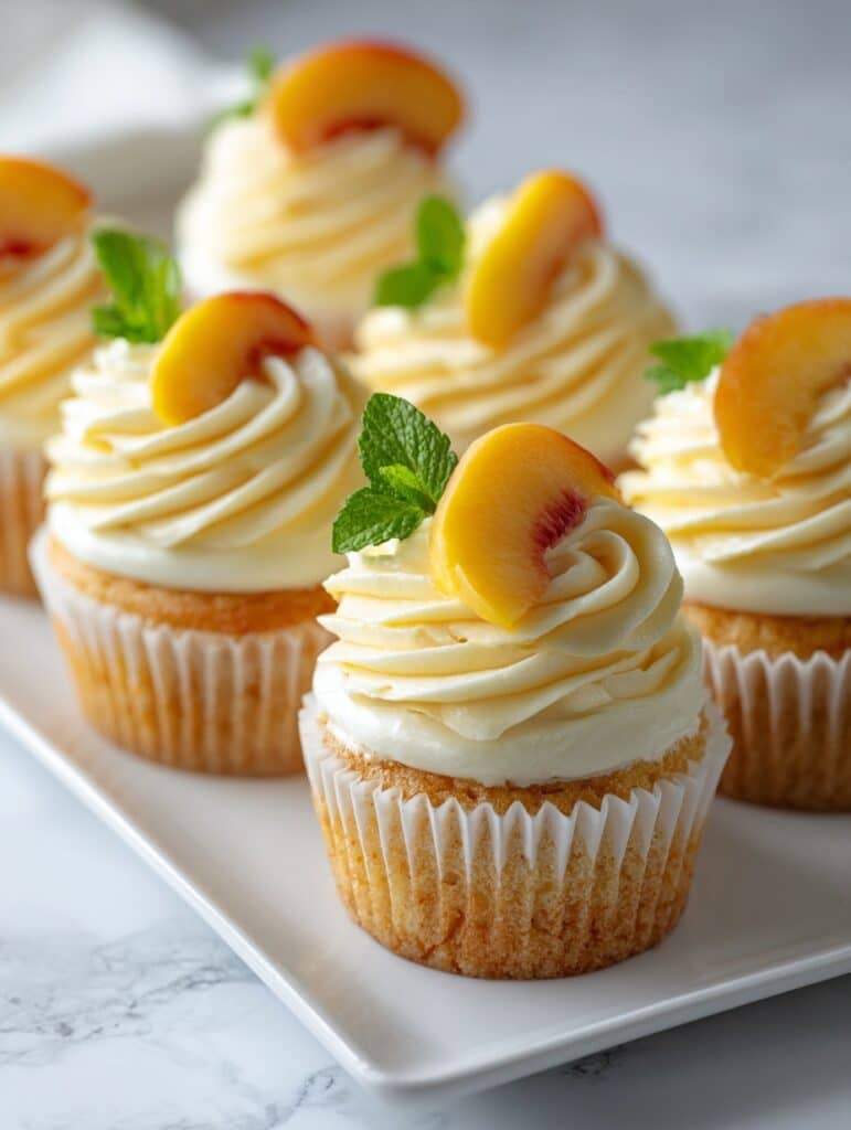 Peach & Honey Cheesecake Cupcakes Recipe