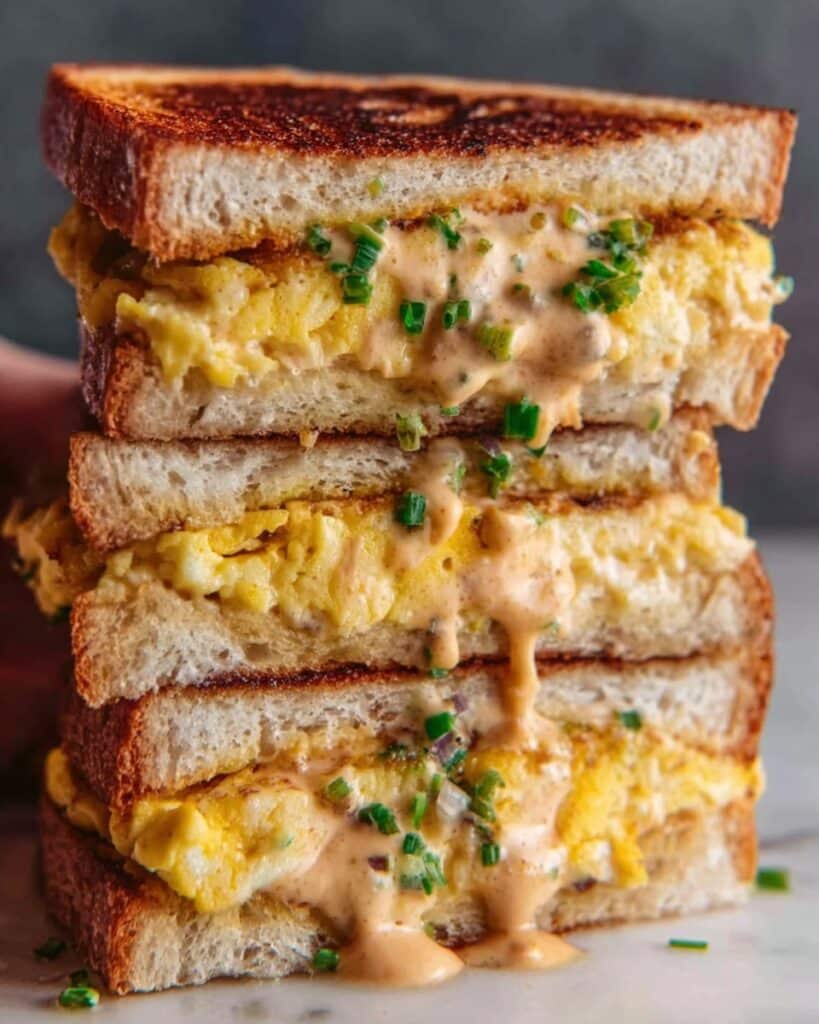 Spicy Chipotle Egg Breakfast Sandwiches Recipe