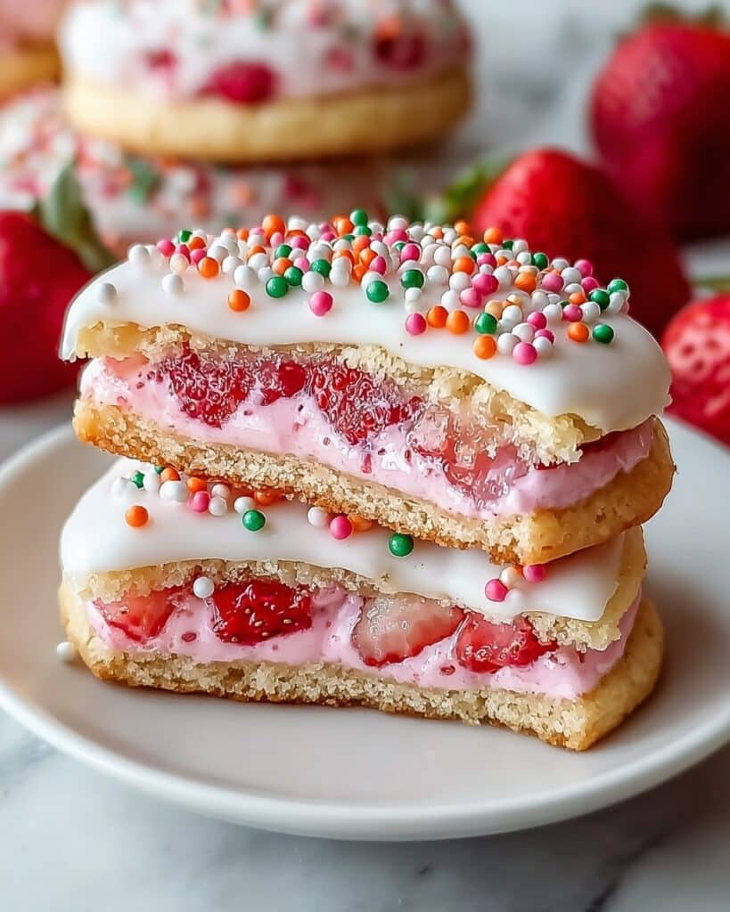 Strawberry Pop Tart Sugar Cookies Recipe