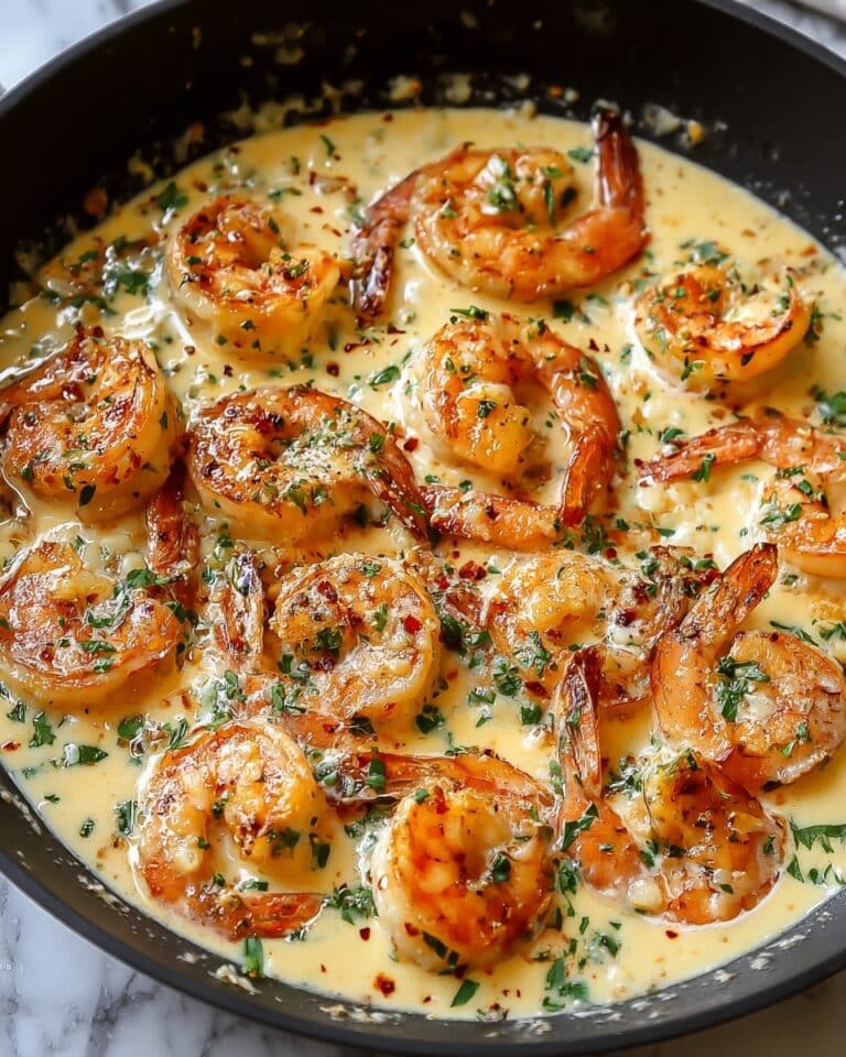 Creamy Garlic Shrimp Skillet Recipe