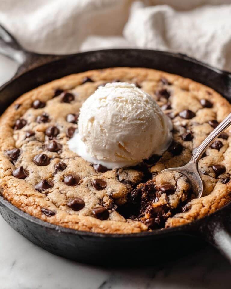 Brown Butter Chocolate Chip Skillet Cookie Recipe