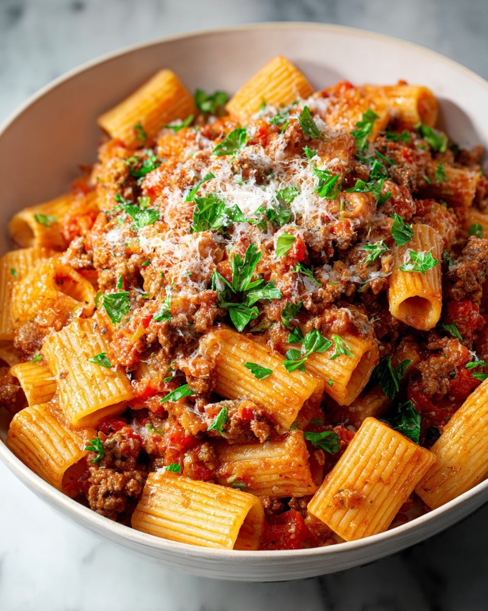 Rigatoni Bolognese Recipe