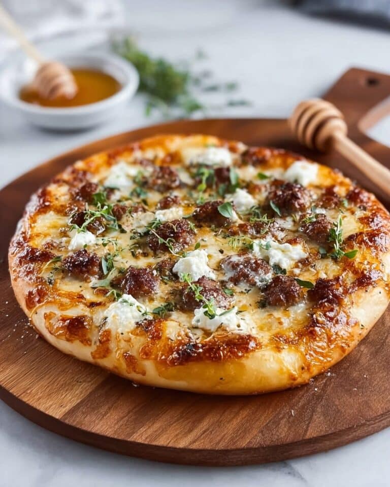 Sausage Ricotta Honey Hot Pizza Recipe