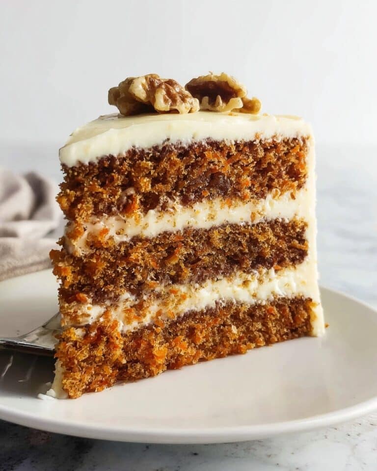 Incredibly Easy and Moist Carrot Cake with Cream Cheese Frosting Recipe