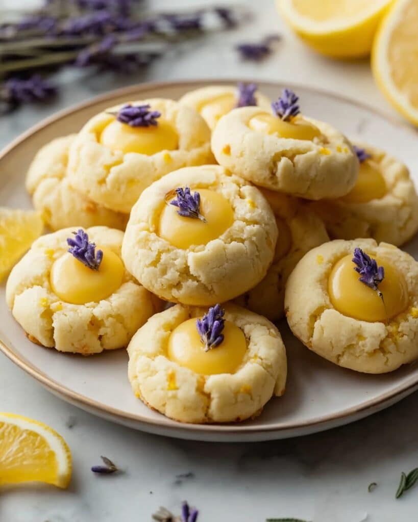Lemon Lavender Thumbprint Cookies Recipe