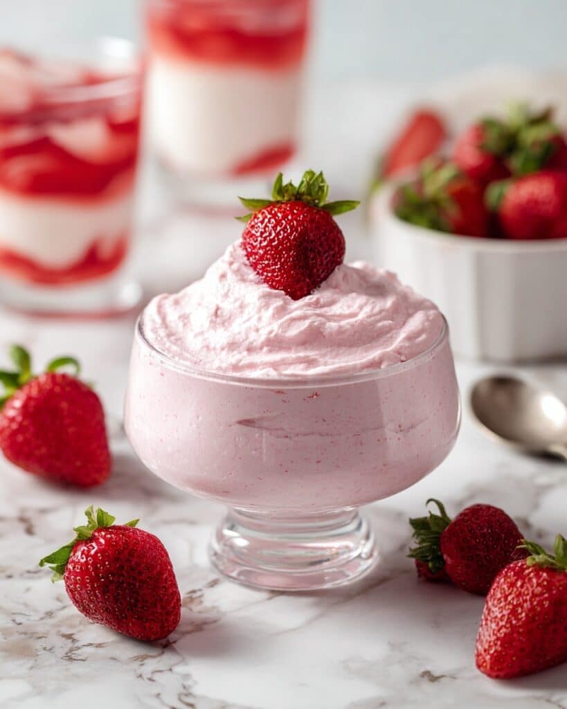 Strawberry Fluff with Instant Pudding Recipe