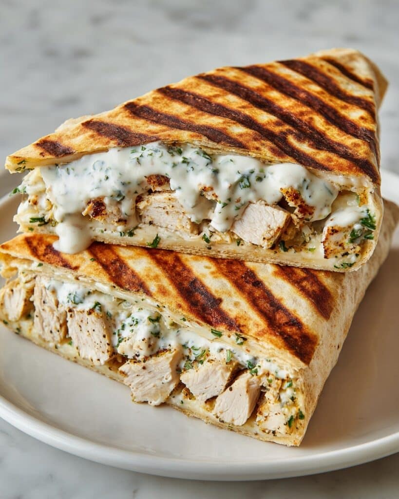 Low Carb Cheesy Garlic Chicken Wraps Recipe