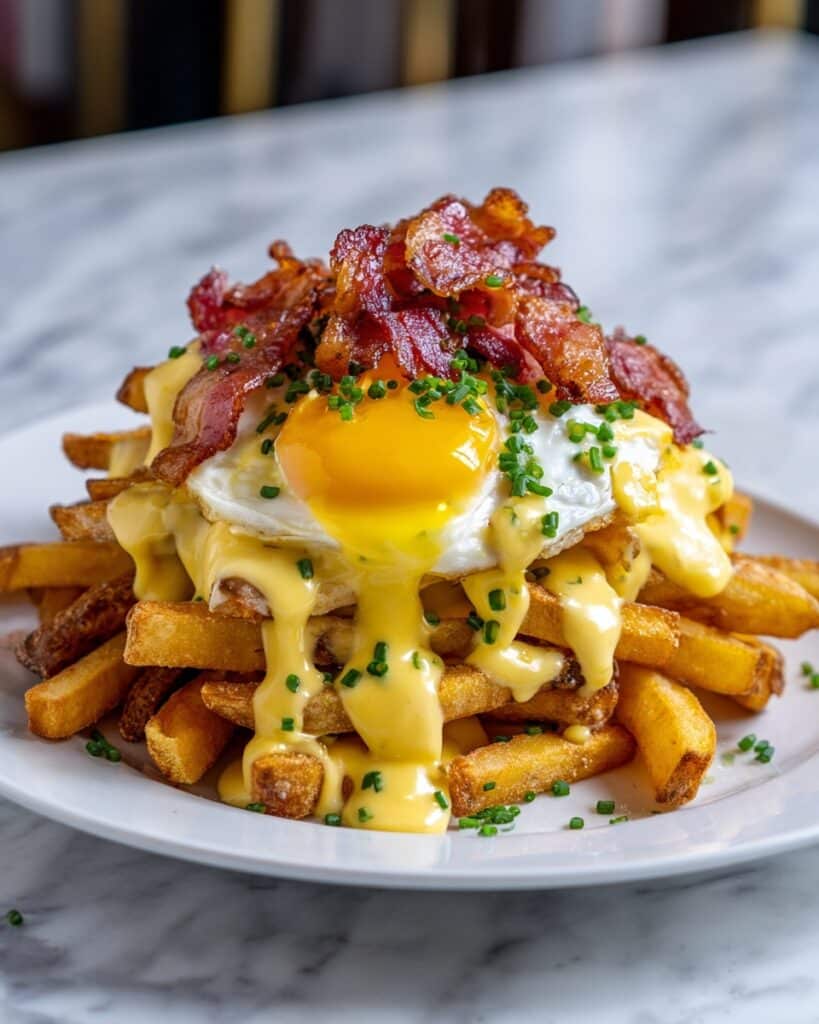 Ultimate Breakfast Poutine with Creamy Hollandaise Sauce Recipe